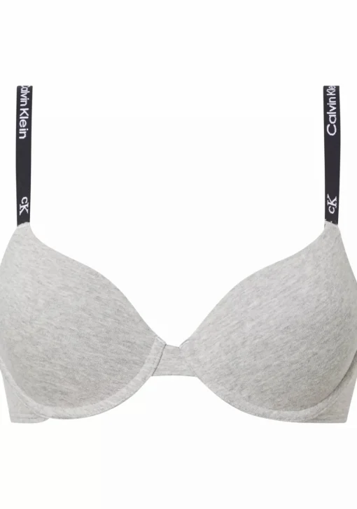 Calvin Klein dames 1996 lightly lined demi bra, T-shirt BH, grijs