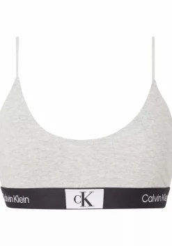 Calvin Klein dames 1996 unlined bralette, bralette, grijs