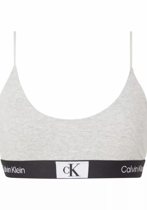 Calvin Klein dames 1996 unlined bralette, bralette, grijs