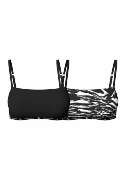 Calvin Klein dames 1996 unlined bralette (2-pack), bralette, multicolor