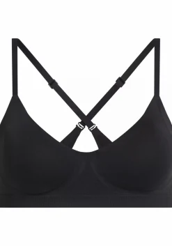 Calvin Klein dames Bonded Flex lightly lined bralette, bralette, zwart
