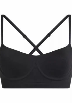 Calvin Klein dames Bonded Flex unlined balconette bra, beugelloze BH, zwart