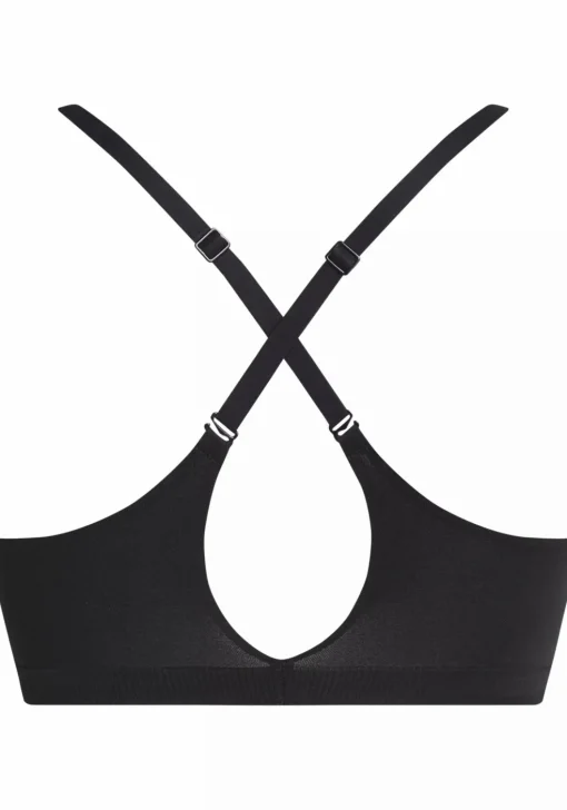 Calvin Klein dames Bonded Flex lightly lined bralette, bralette, zwart