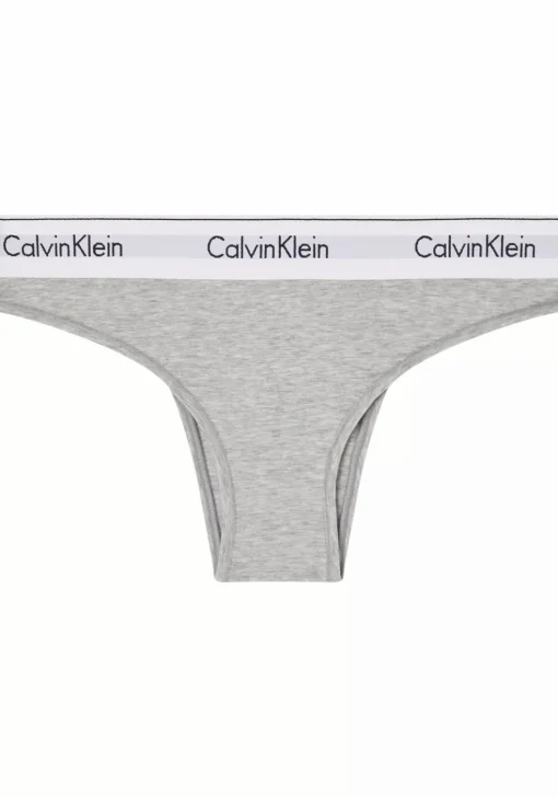 Calvin Klein dames Brazilian (1-pack), Brazilian slip, grijs