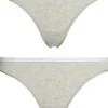 Calvin Klein dames CK ONE Cotton slips (2-pack), grijs melange