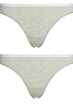 Calvin Klein dames CK ONE Cotton slips (2-pack), grijs melange