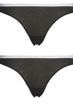 Calvin Klein dames CK ONE Cotton slips (2-pack), zwart