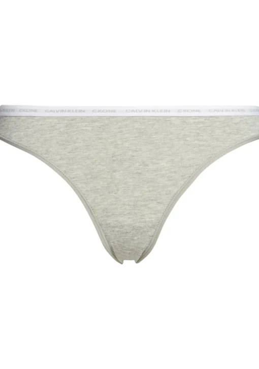 Calvin Klein dames CK ONE Cotton slips (2-pack), grijs melange