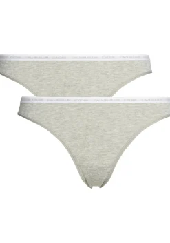 Calvin Klein dames CK ONE Cotton slips (2-pack), grijs melange