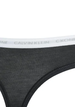 Calvin Klein dames CK ONE Cotton strings (2-pack), zwart