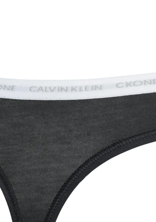 Calvin Klein dames CK ONE Cotton strings (2-pack), zwart