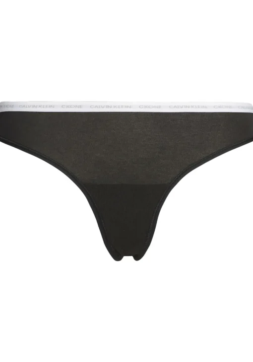 Calvin Klein dames CK ONE Cotton strings (2-pack), zwart