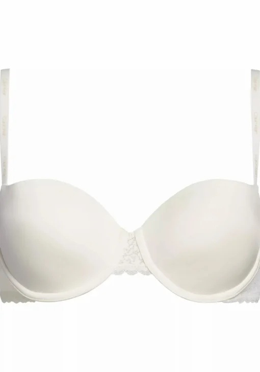 Calvin Klein dames Flirty lightly lined balconette bra, beugel BH, wit