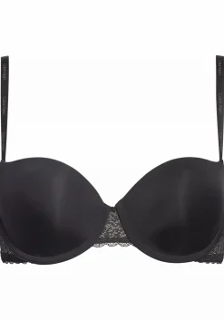 Calvin Klein dames Flirty lightly lined balconette bra, beugel BH, zwart