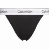 Calvin Klein dames high leg tanga (1-pack), tanga slip, zwart