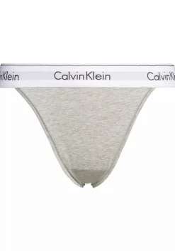 Calvin Klein dames high leg tanga (1-pack), tanga slip, grijs