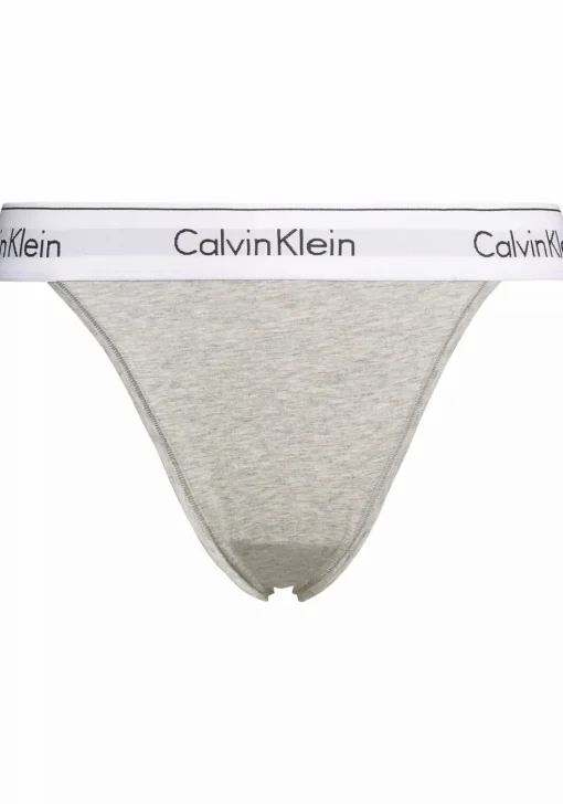 Calvin Klein dames high leg tanga (1-pack), tanga slip, grijs