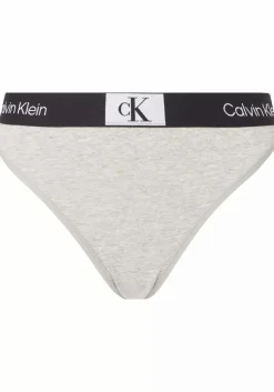 Calvin Klein dames high waist Brazilian (1-pack), Brazilian slip met hoge taille, grijs