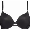 Calvin Klein dames Invisible T-shirt bra, beugel BH, zwart