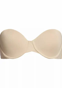 Calvin Klein dames lightly lined strapless bra, strapless BH, beige