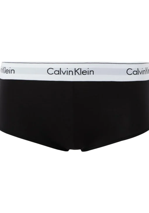Calvin Klein dames Modern Cotton hipster slip, boyshort, zwart