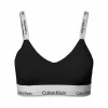 Calvin Klein dames Modern Cotton lightly lined bralette, bralette, zwart