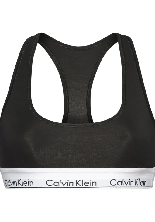 Calvin Klein dames Modern Cotton bralette top, ongevoerd, zwart
