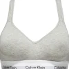 Calvin Klein dames Modern Cotton bralette top, met voorgevormde cups, grijs