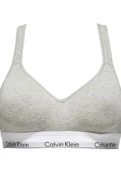 Calvin Klein dames Modern Cotton bralette top, met voorgevormde cups, grijs