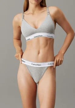 Calvin Klein dames Modern Cotton maternity bra, zwangerschaps BH, grijs
