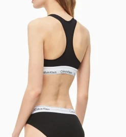 Calvin Klein dames Modern Cotton bralette top, ongevoerd, zwart