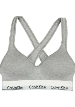 Calvin Klein dames Modern Cotton bralette top, met voorgevormde cups, grijs