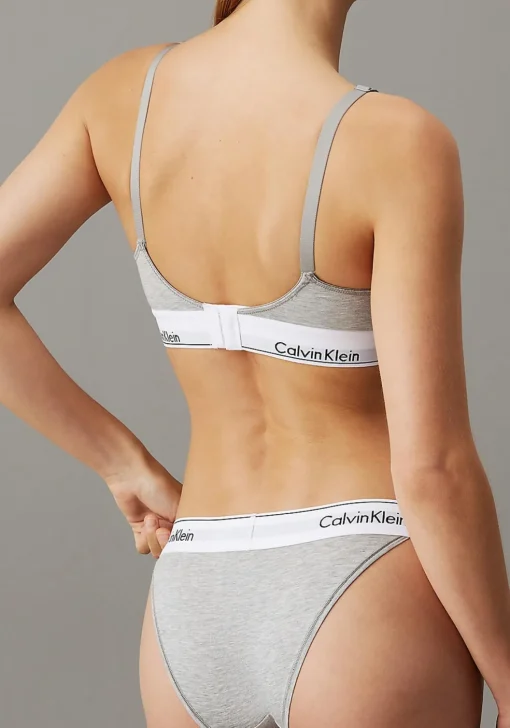 Calvin Klein dames Modern Cotton maternity bra, zwangerschaps BH, grijs