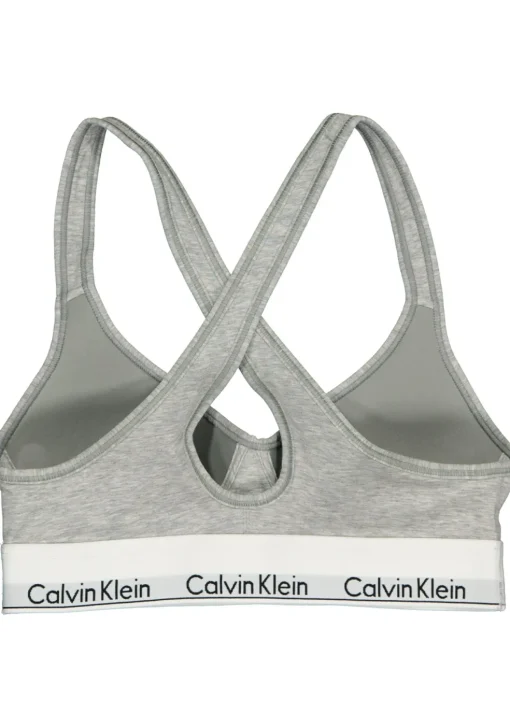 Calvin Klein dames Modern Cotton bralette top, met voorgevormde cups, grijs