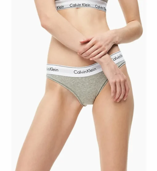 Calvin Klein dames Modern Cotton slip, grijs