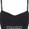 Calvin Klein dames Reimagined Heritage lightly lined bralette, bralette, zwart