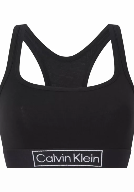 Calvin Klein dames Reimagined Heritage unlined bralette, bralette, zwart