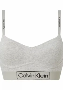 Calvin Klein dames Reimagined Heritage lightly lined bralette, bralette, grijs
