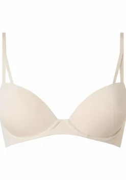 Calvin Klein dames Seductive Comfort push-up T-shirt bra, T-shirt BH, beige