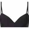 Calvin Klein dames Seductive Comfort wirefree push-up bra, T-shirt BH, zwart