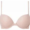 Calvin Klein dames Sheer Marquisette push up plunge bra, beugel BH, roze