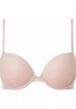 Calvin Klein dames Sheer Marquisette push up plunge bra, beugel BH, roze