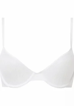 Calvin Klein dames Sheer Marquisette unlined demi bra, beugel BH, wit