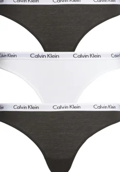 Calvin Klein dames slips (3-pack), zwart, wit en zwart