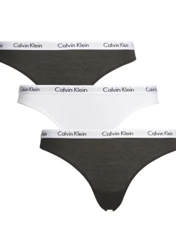 Calvin Klein dames slips (3-pack), zwart, wit en zwart