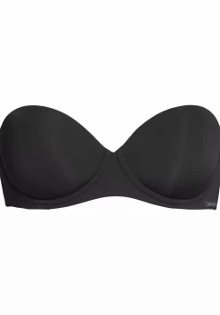 Calvin Klein dames strapless push up bra, strapless BH, zwart