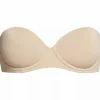 Calvin Klein dames strapless push up bra, strapless BH, beige