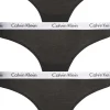 Calvin Klein dames strings (3-pack), zwart