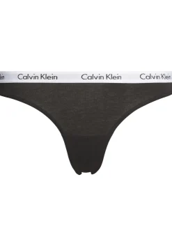 Calvin Klein dames strings (3-pack), zwart
