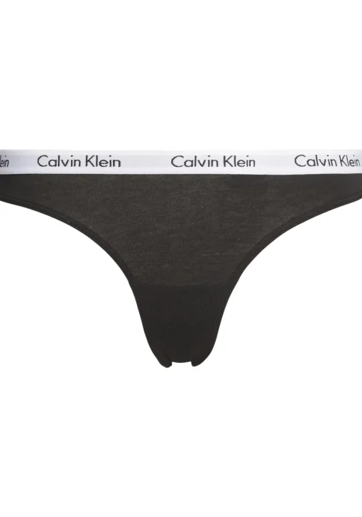 Calvin Klein dames strings (3-pack), zwart